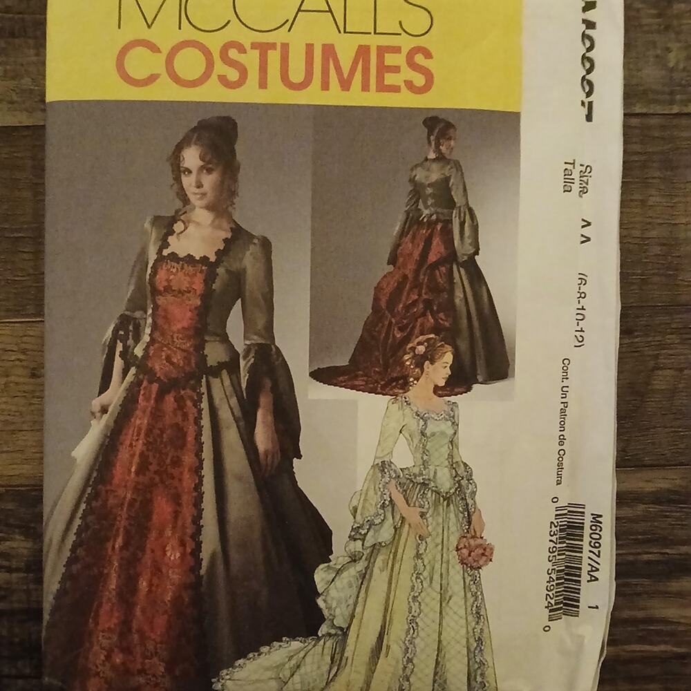 McCall's Costume Womens Sewing Pattern Size 6-12 Uncut